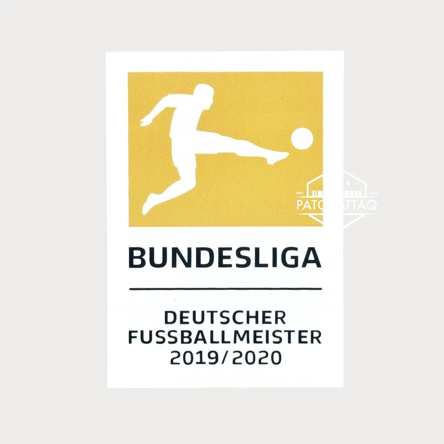 Patch Thermocollant Bundesliga Deutscher FussballMeister 2019/2020 Patchattaq