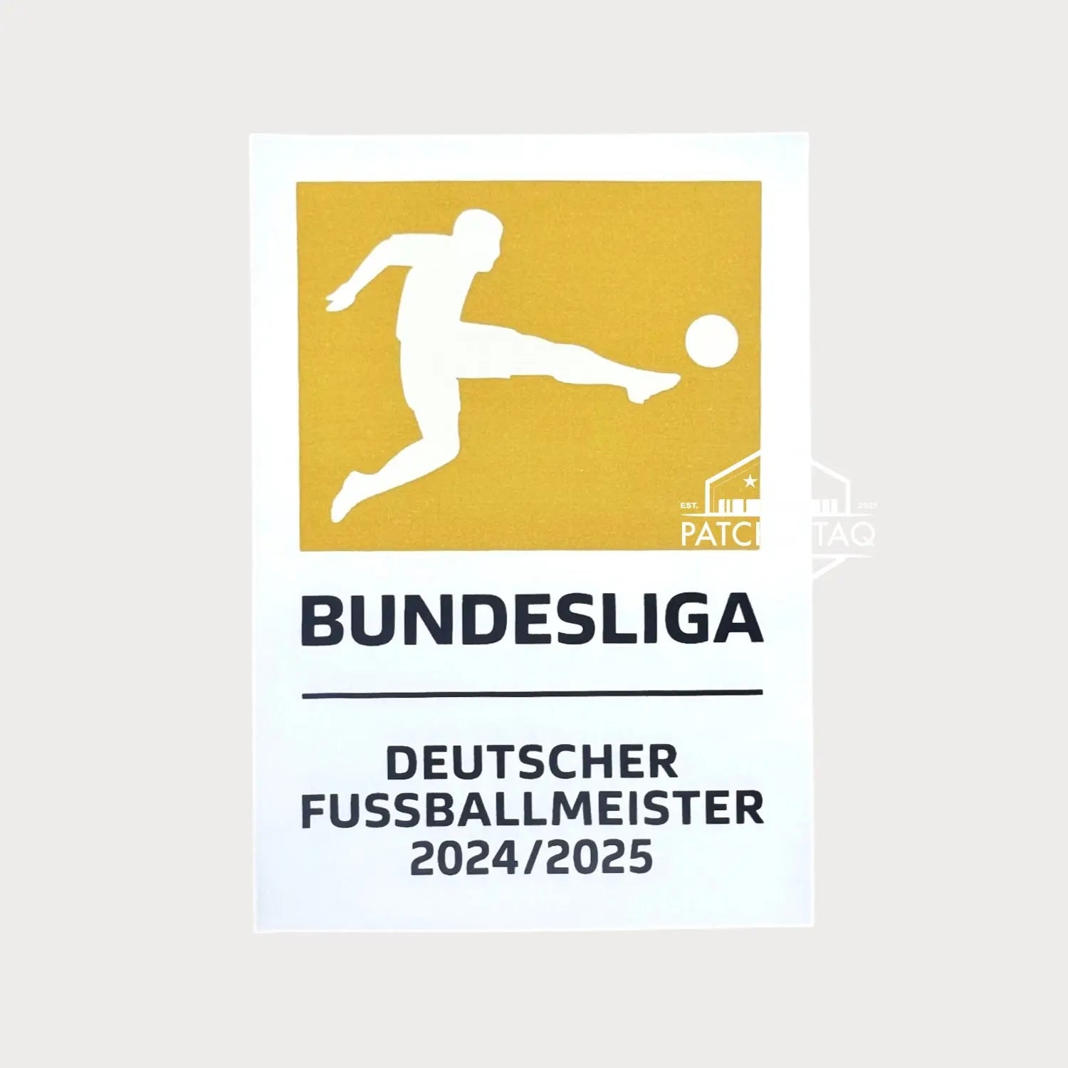 Patch Thermocollant Bundesliga Deutscher FussballMeister 2024/2025 Patchattaq
