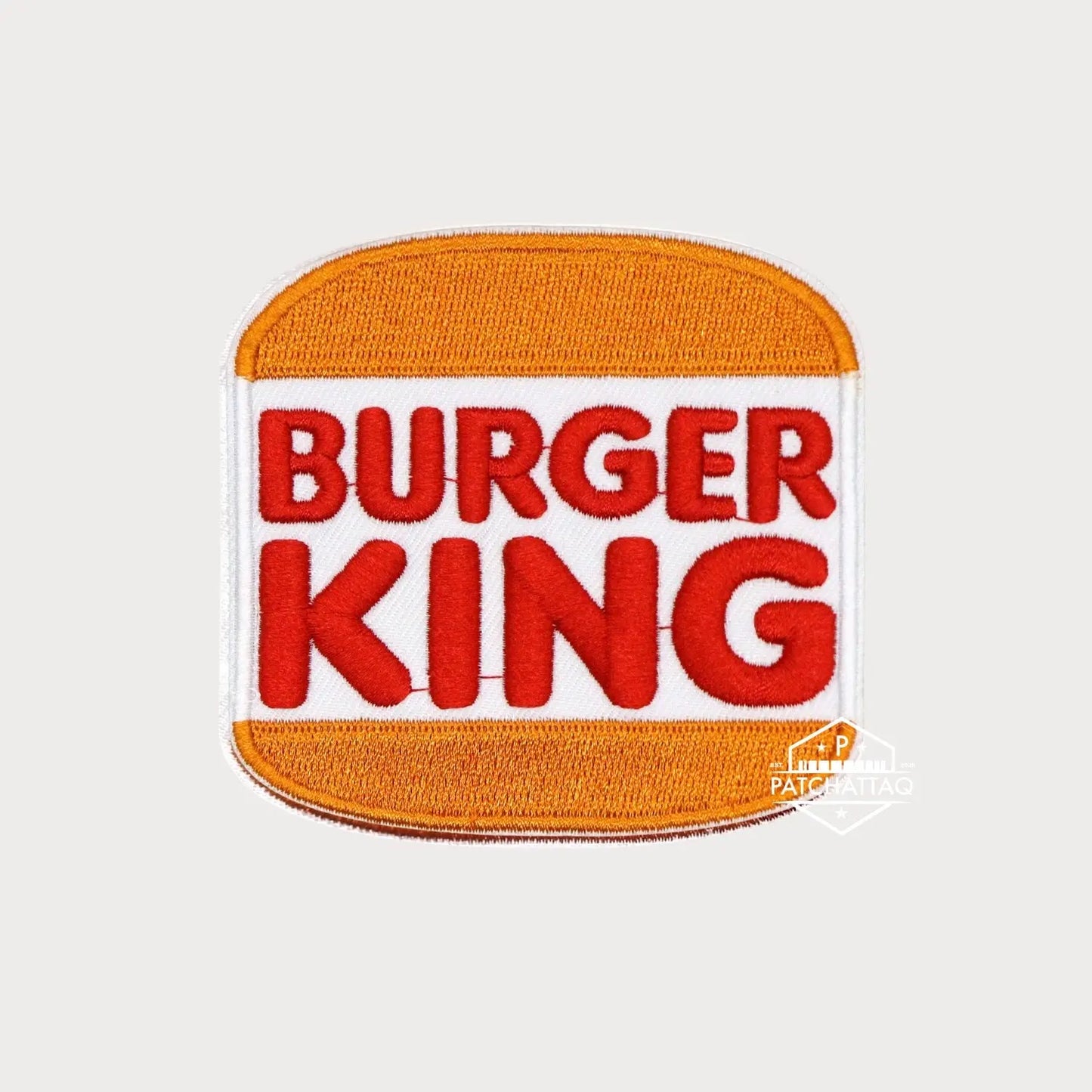 Patch Thermocollant Burger King Vintage Broderie Précise Haute Qualité Patchattaq