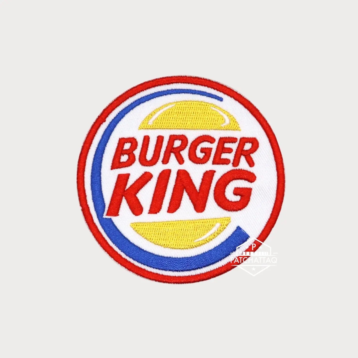 Patch Thermocollant Burger King Broderie Précise Haute Qualité Patchattaq
