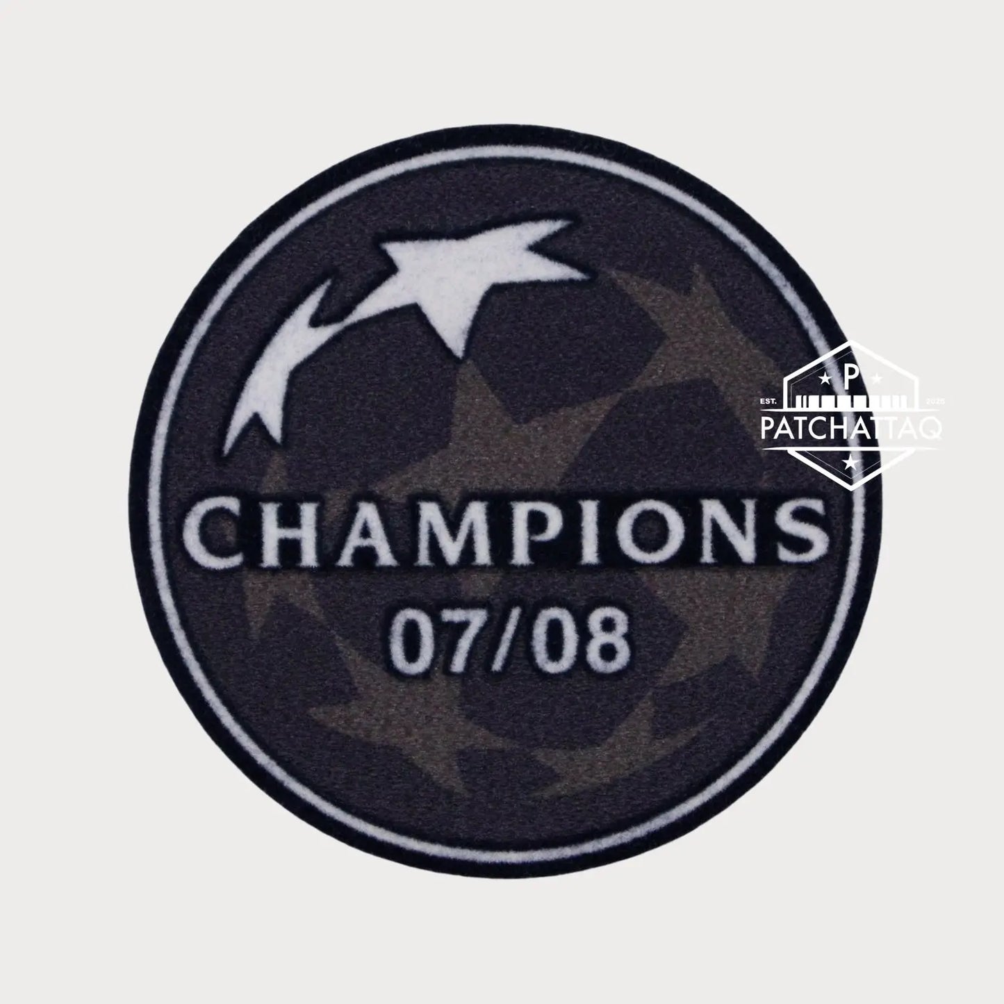 Patch Thermocollant Champions League Champions 07/08 Manchester United Patchattaq