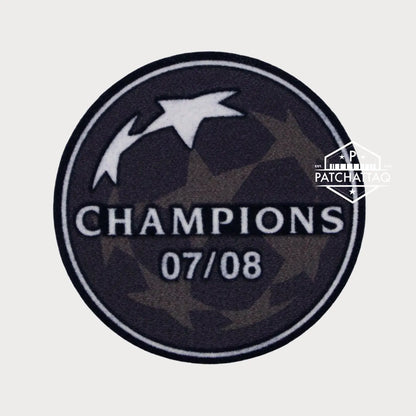 Patch Thermocollant Champions League Champions 07/08 Manchester United Patchattaq