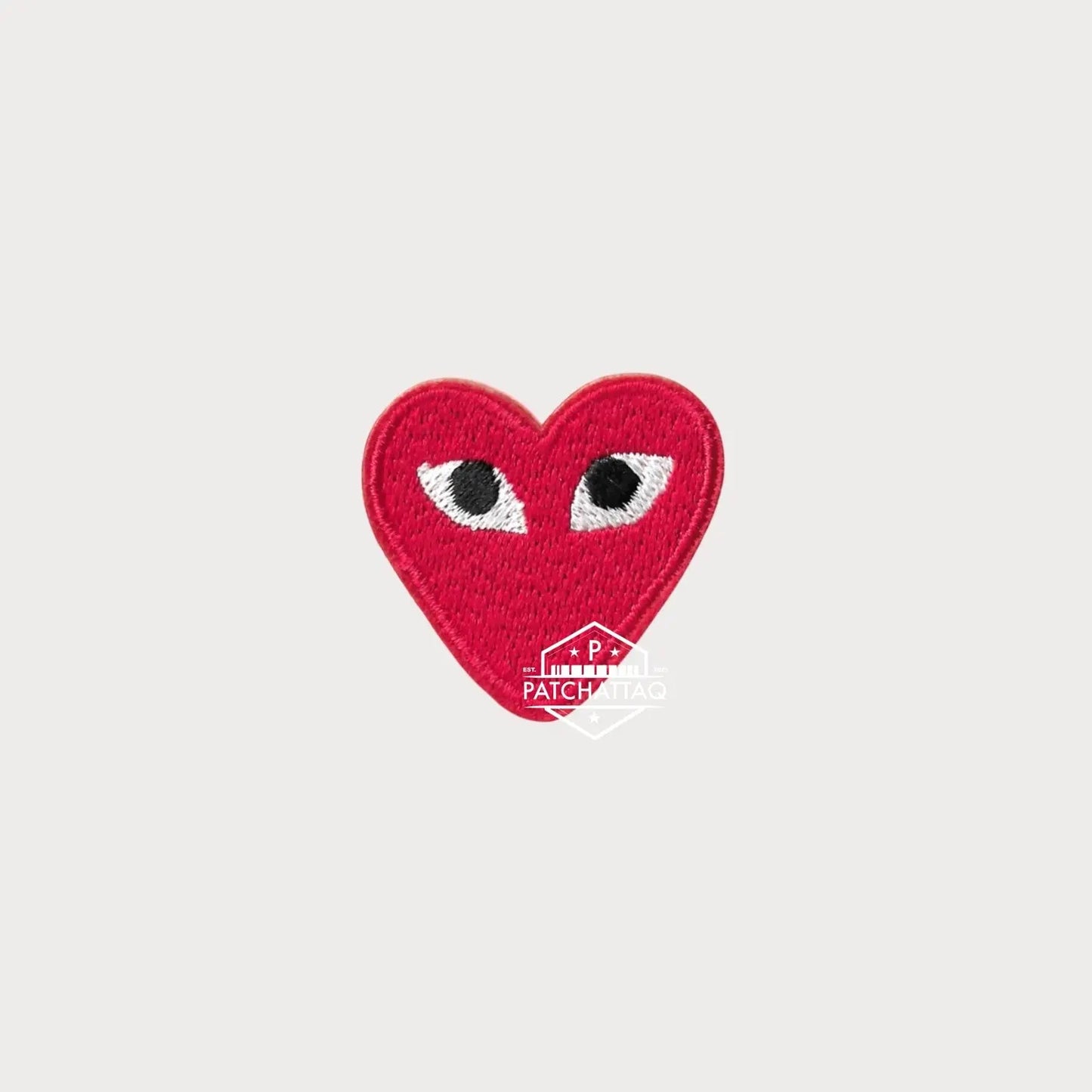 Patch Thermocollant COMME des GARÇONS CDG Play Brodé Haute Qualité Patchattaq