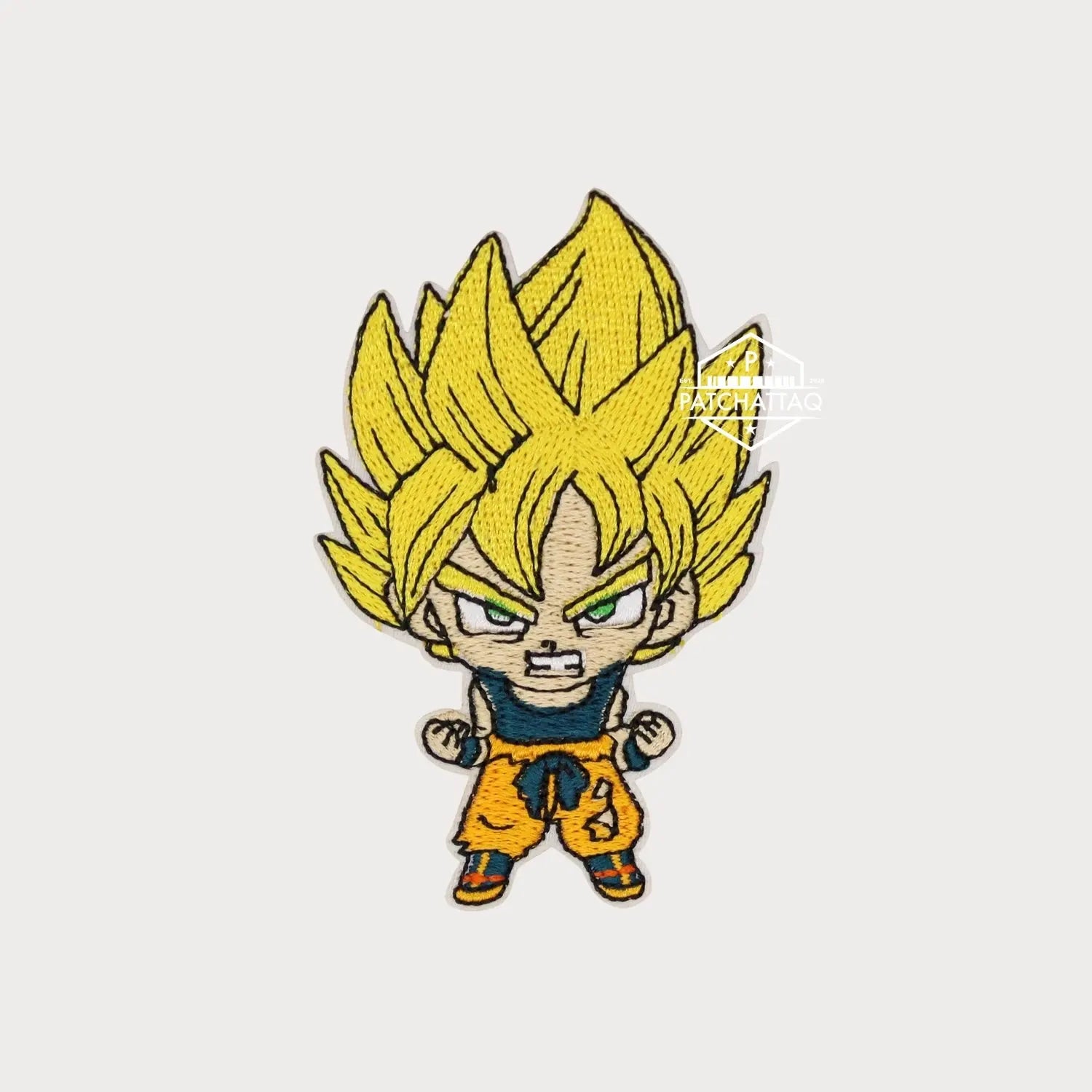 Patch Thermocollant Goku SS DBZ Tissage Précis Haute Qualité Patchattaq