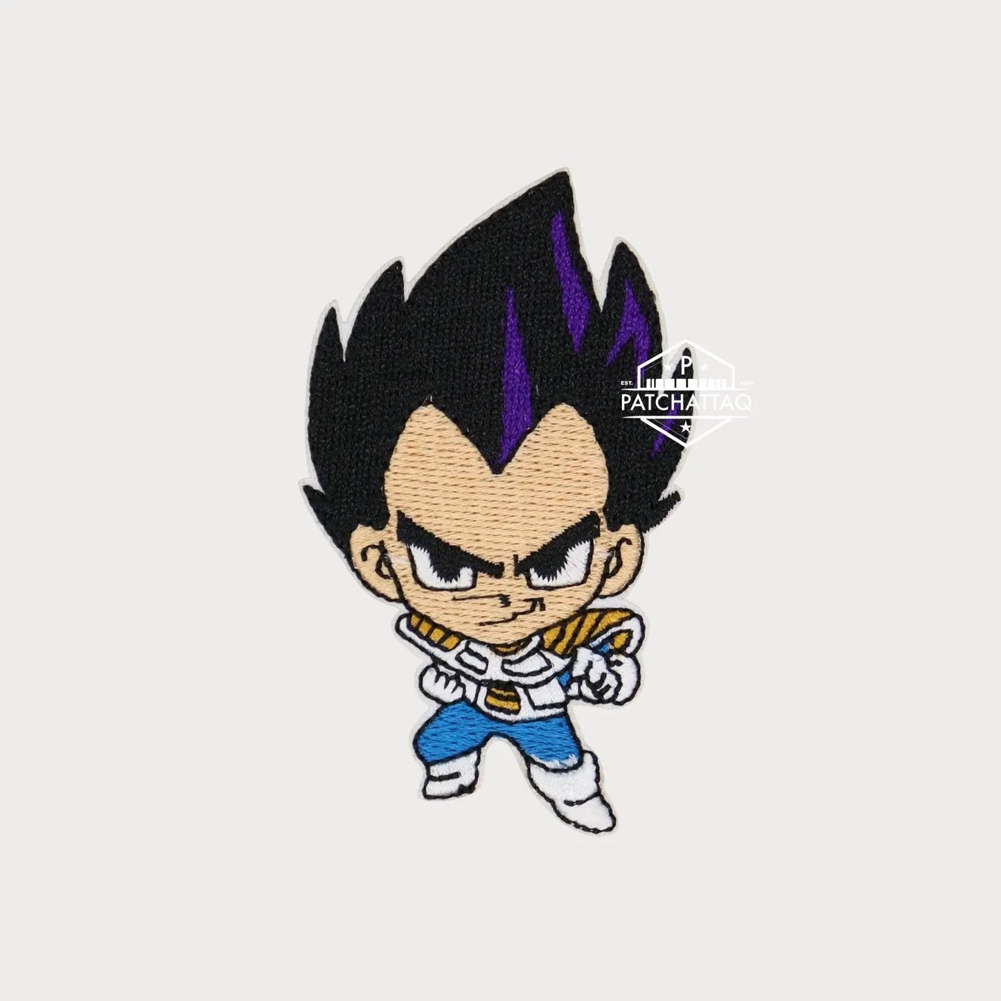 Patch Thermocollant Vegeta DBZ Tissage Précis Haute Qualité Patchattaq