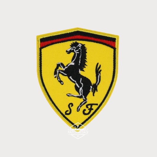 Patch Thermocollant Ferrari Vintage Broderie Haute Qualité Patchattaq