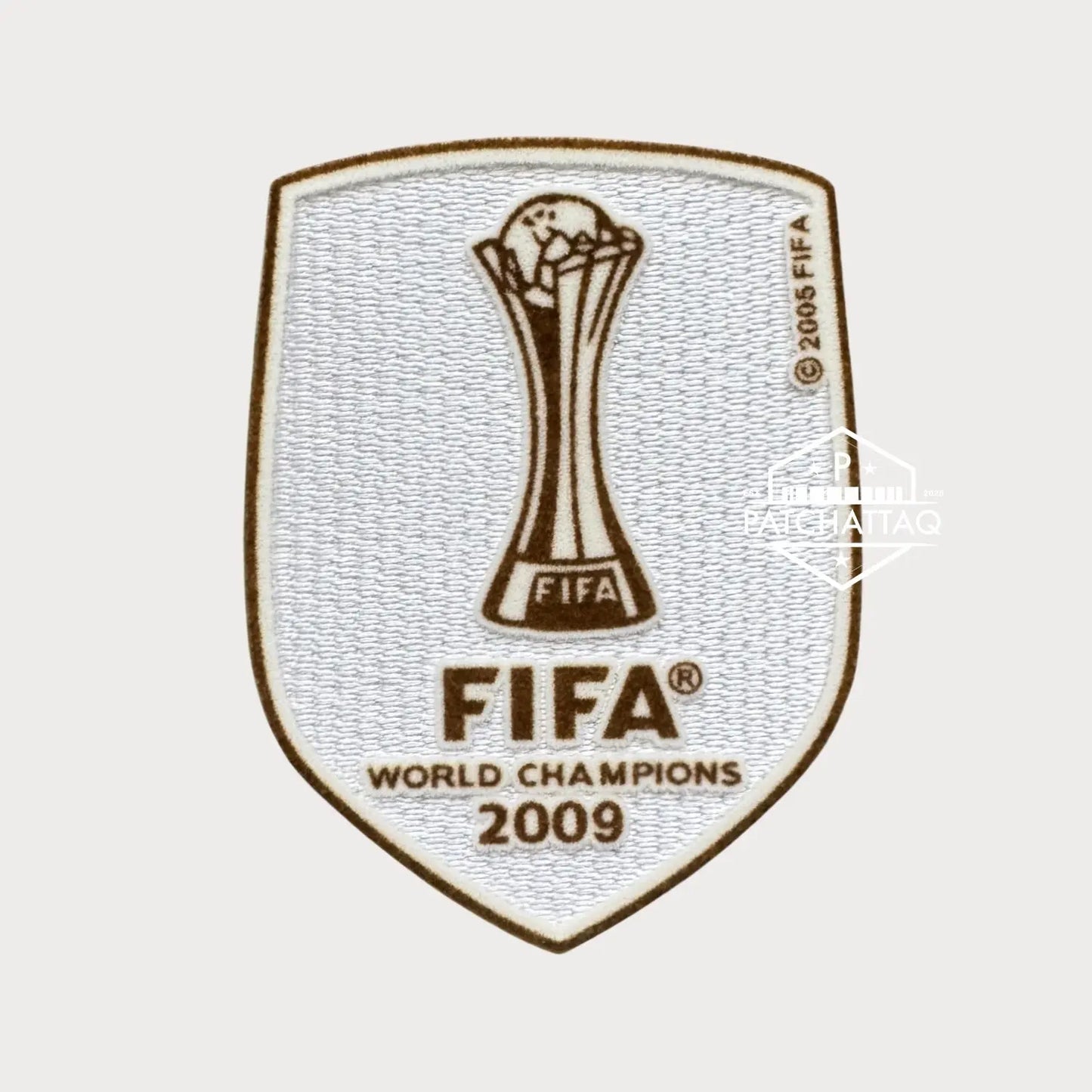 Patch Thermocollant FIFA Club World Cup Champions 2009 FC Barcelone (White) Patchattaq