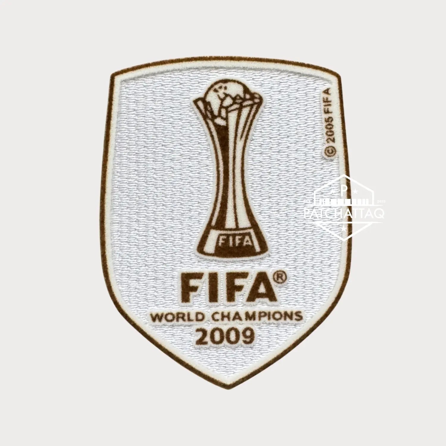 Patch Thermocollant FIFA Club World Cup Champions 2009 FC Barcelone (White) Patchattaq