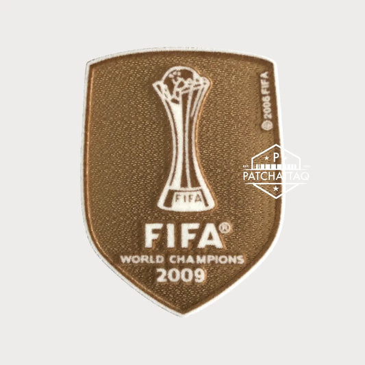 Patch Thermocollant FIFA Club World Cup Champions 2009 FC Barcelone (Gold) Patchattaq