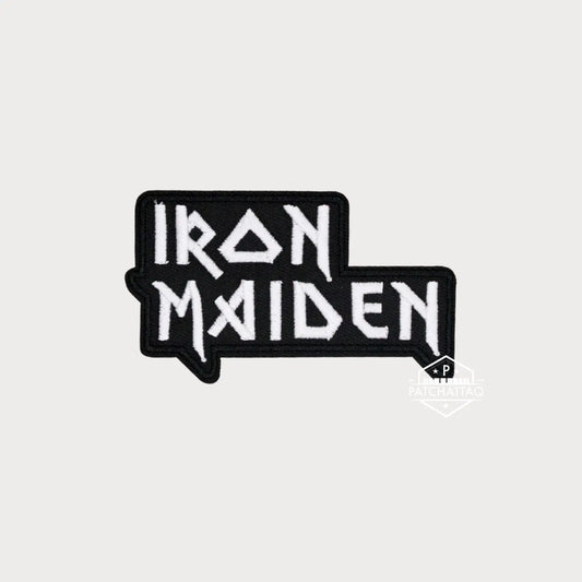 Patch Thermocollant Iron Maiden Blanc/Noir Broderie Haute Qualité Patchattaq