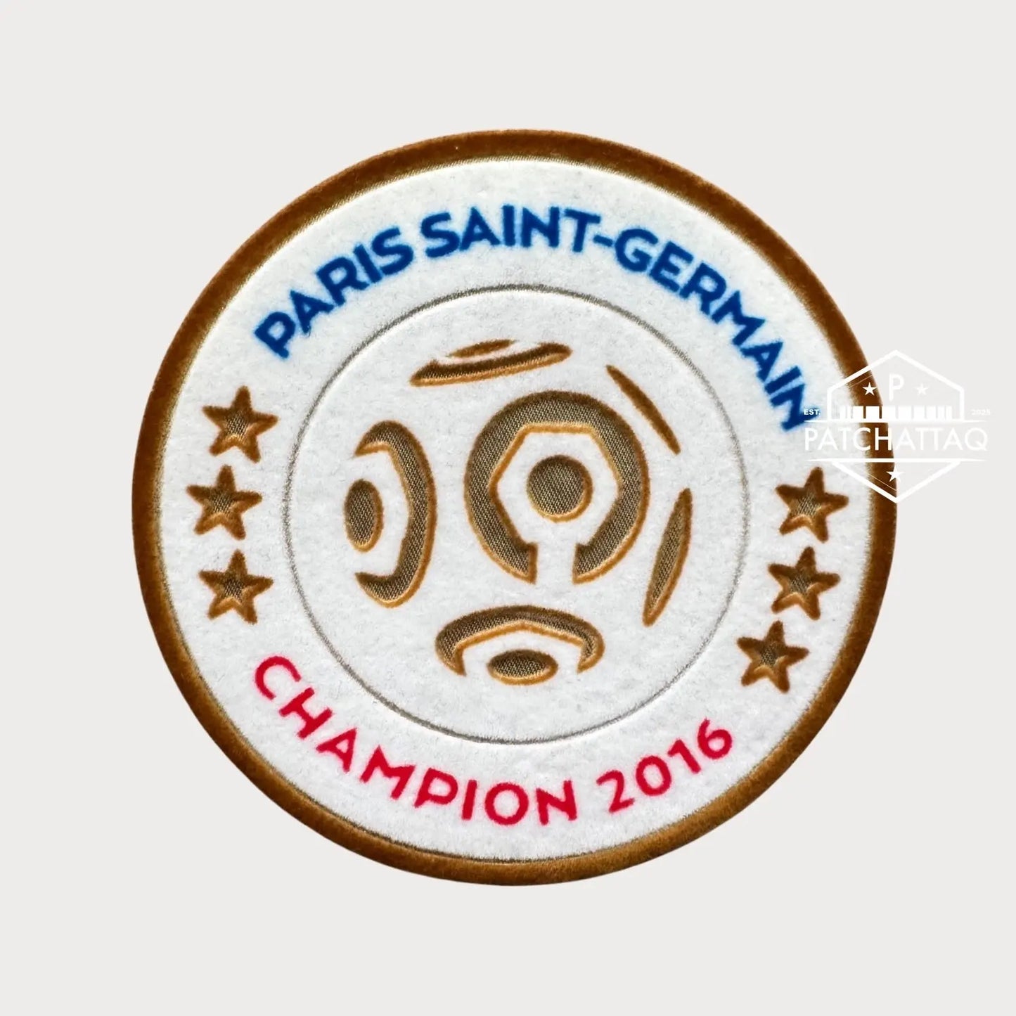 Patch Thermocollant Ligue 1 Champion 2016 PSG Paris Saint-Germain Patchattaq