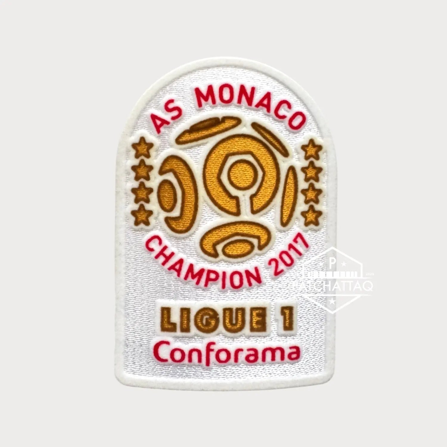 Patch Thermocollant Ligue 1 Champion 2017 AS Monaco Patchattaq