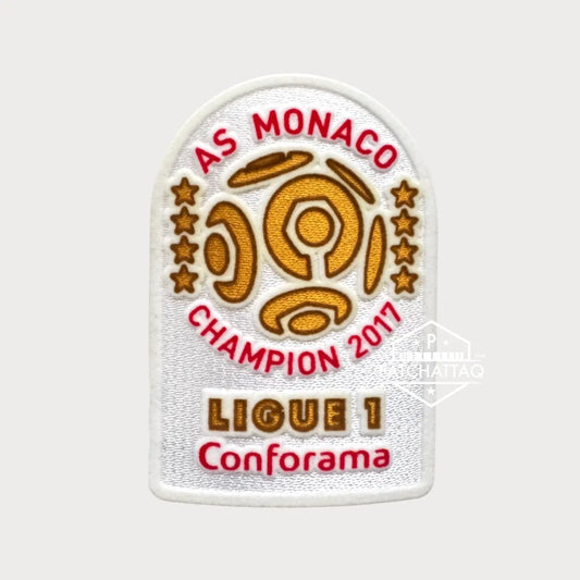 Patch Thermocollant Ligue 1 Champion 2017 AS Monaco Patchattaq
