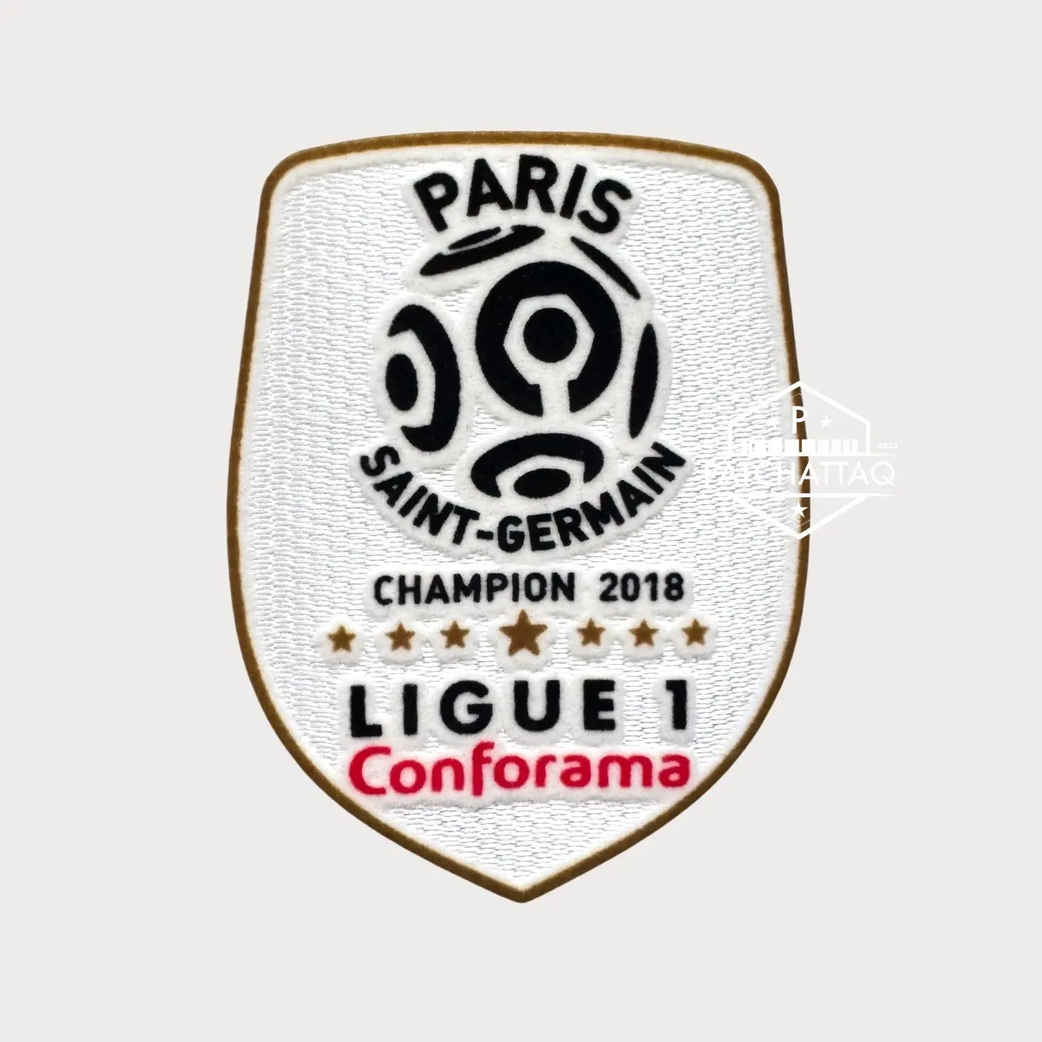 Patch Thermocollant Ligue 1 Champion 2018 PSG Paris Saint-Germain Patchattaq