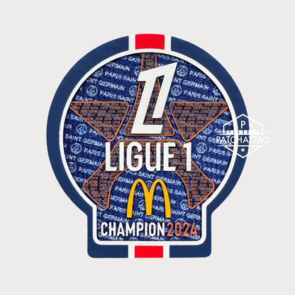 Patch Thermocollant Ligue 1 Champion 2024 PSG Paris Saint-Germain Patchattaq