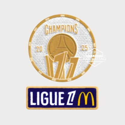 Patch Thermocollant Ligue 1 Champion 2025 PSG Paris Saint-Germain Patchattaq