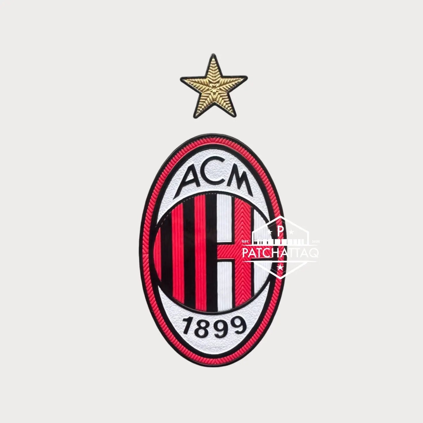 Patch Écusson Logo Thermocollant AC Milan Patchattaq