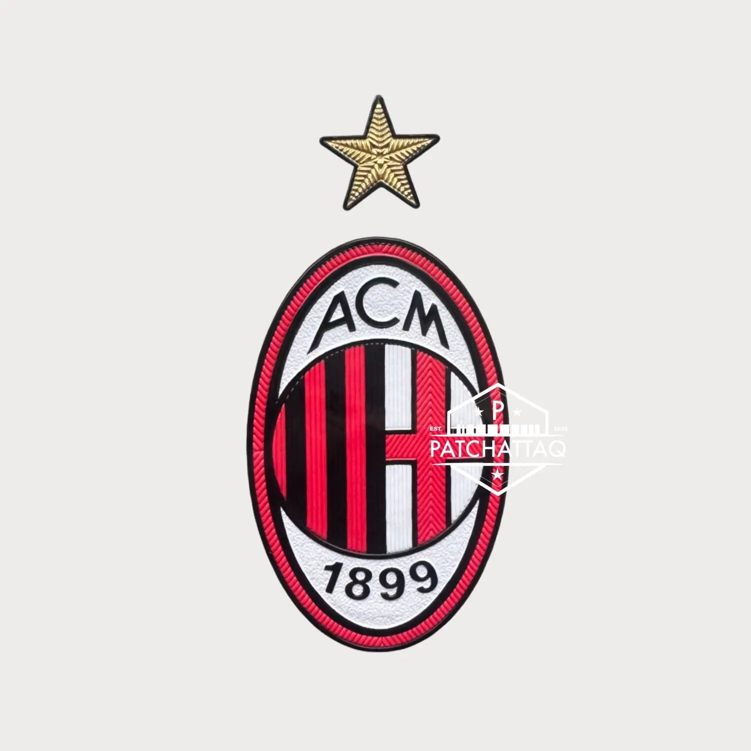 Patch Écusson Logo Thermocollant AC Milan Patchattaq