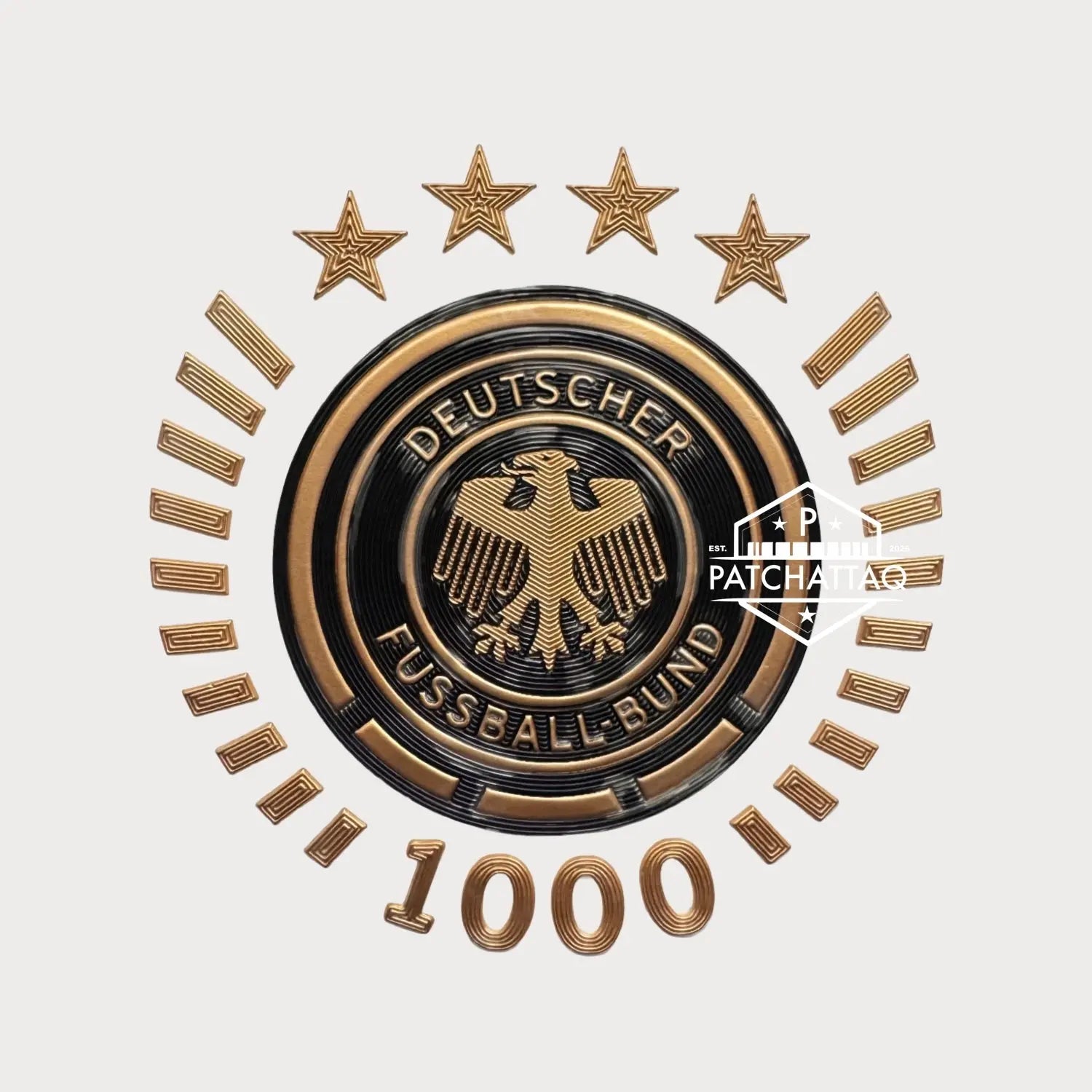 Patch Ecusson Logo Thermocollant Allemagne 2023 1000e Match Patchattaq