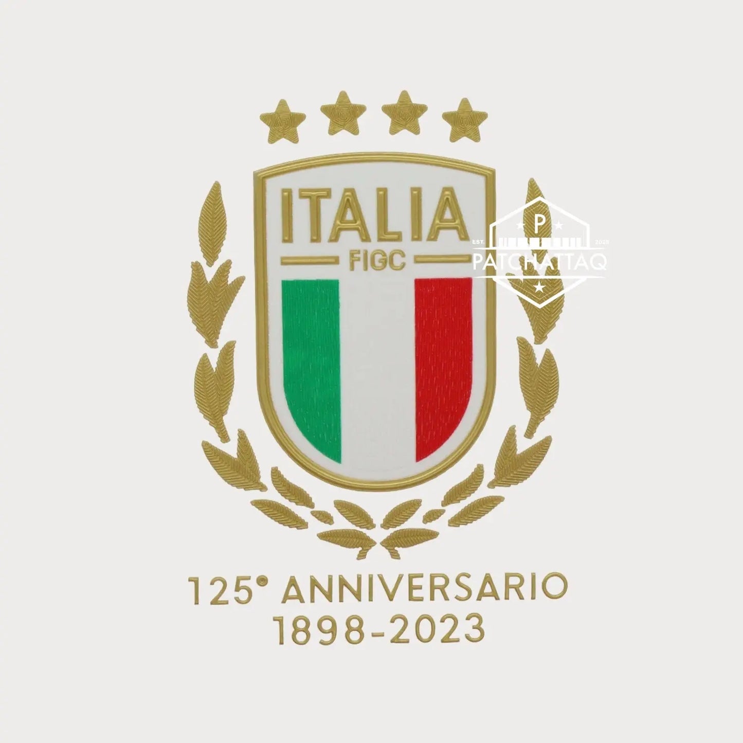 Patch Ecusson Logo Thermocollant Italie 2023 125e Anniversaire Patchattaq