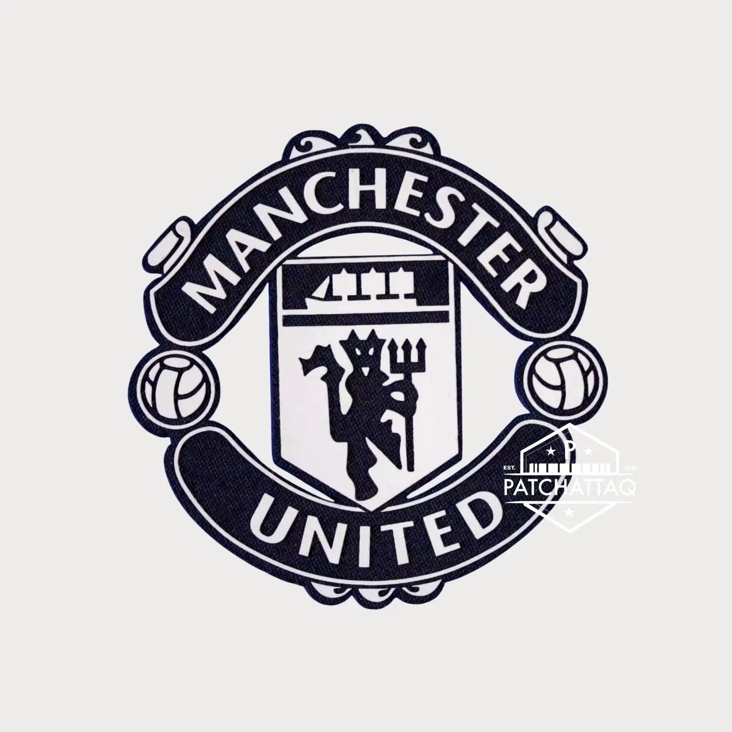 Patch Ecusson Logo Thermocollant Manchester United Away 2020-2021 Patchattaq