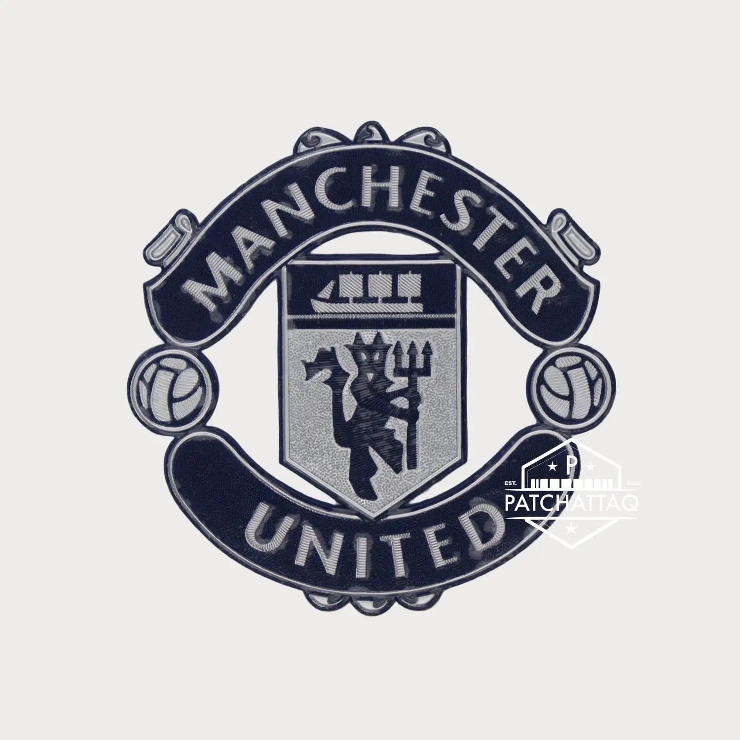 Patch Ecusson Logo Thermocollant Manchester United Away 2024-2025 Patchattaq