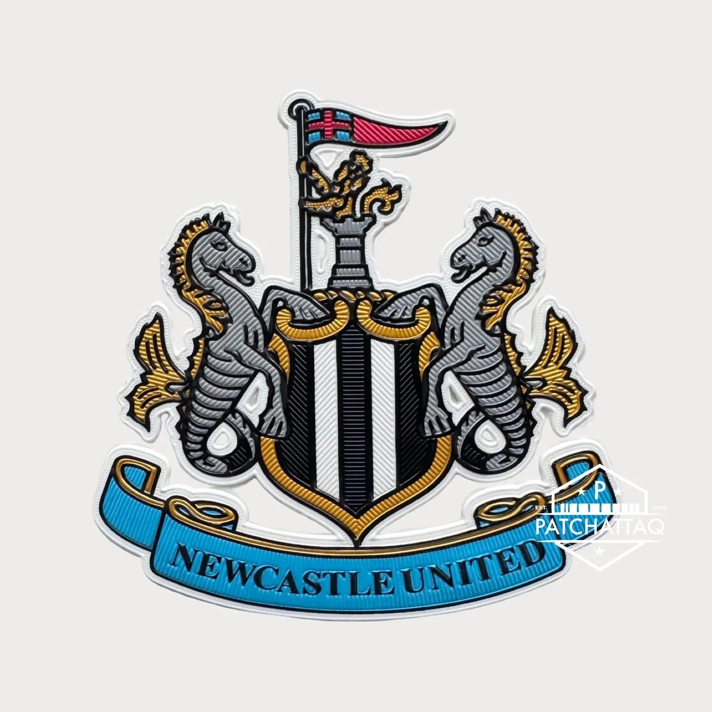 Patch Ecusson Logo Thermocollant Newcastle United Patchattaq