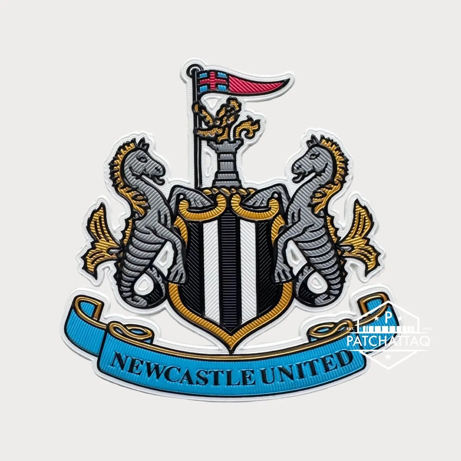 Patch Ecusson Logo Thermocollant Newcastle United Patchattaq