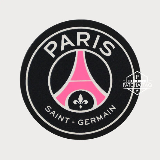 Patch Ecusson Logo Thermocollant PSG Paris Saint-Germain Noir/Rose Patchattaq
