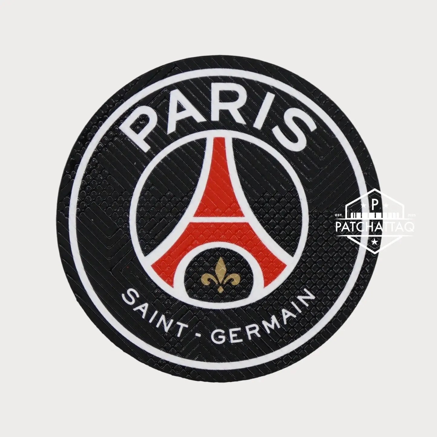 Patch Ecusson Logo Thermocollant PSG Paris Saint-Germain Noir/Rouge Patchattaq