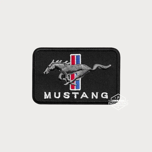 Patch Thermocollant Ford Mustang Broderie Précise Haute Qualité Patchattaq