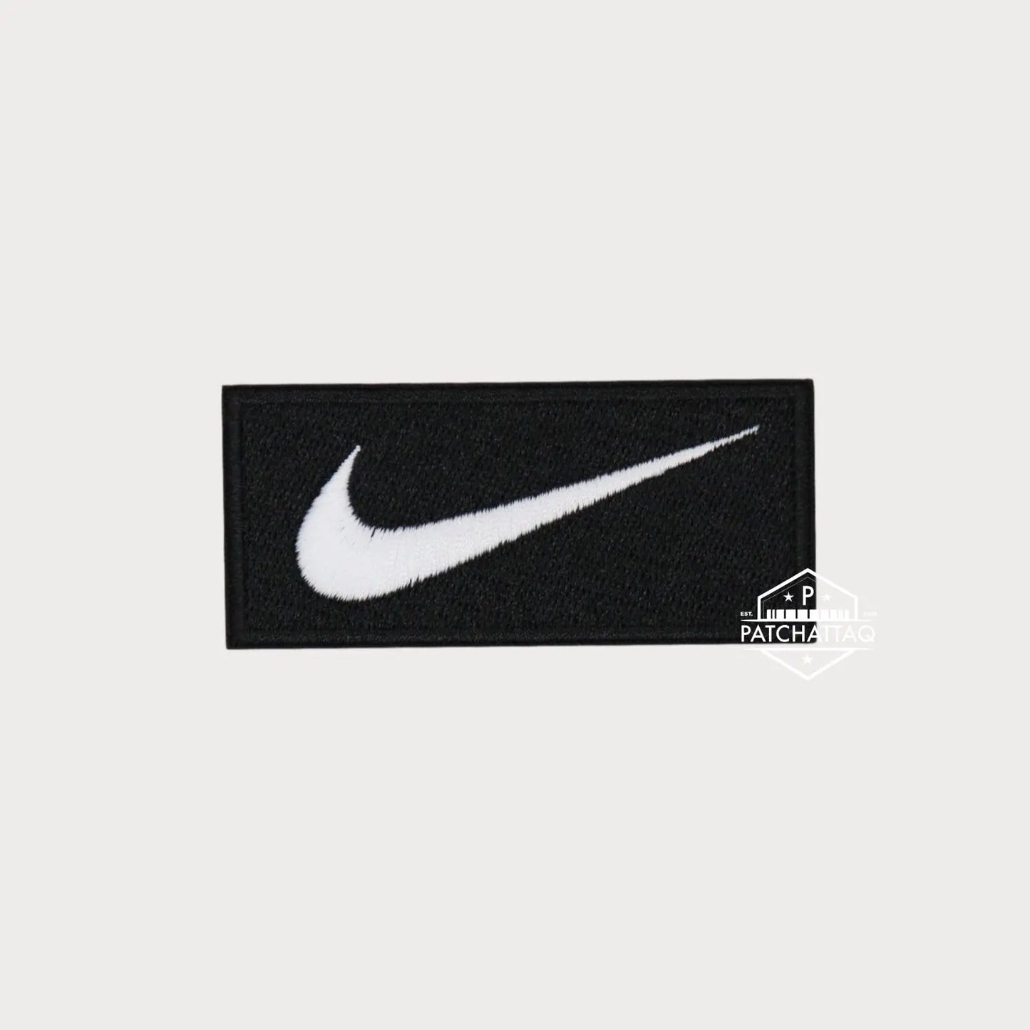Patch Thermocollant Nike Swoosh Rectangle Brodé Haute Qualité Patchattaq