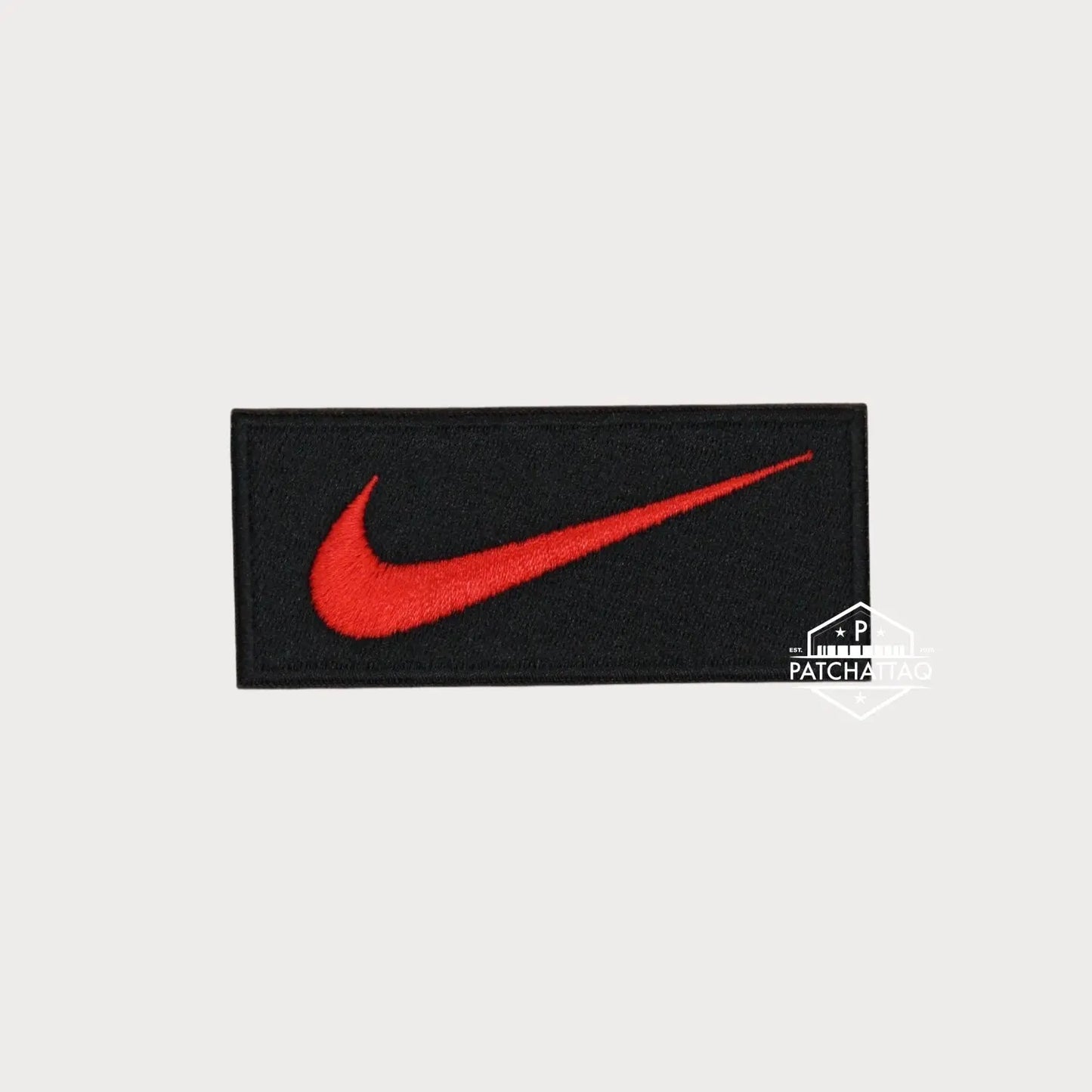 Patch Thermocollant Nike Swoosh Rectangle Brodé Haute Qualité Patchattaq