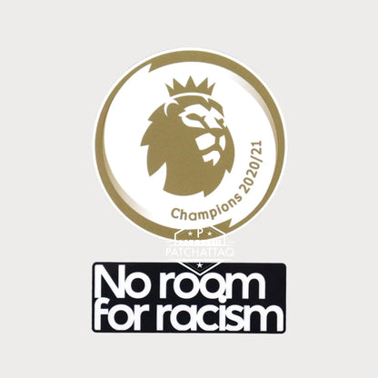 Patch Thermocollant Premier League Champions 20/21 + No Room For Racism Patchattaq