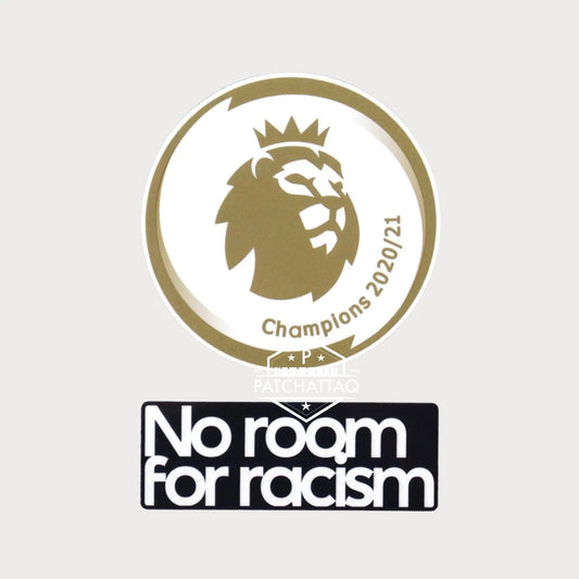 Patch Thermocollant Premier League Champions 20/21 + No Room For Racism Patchattaq