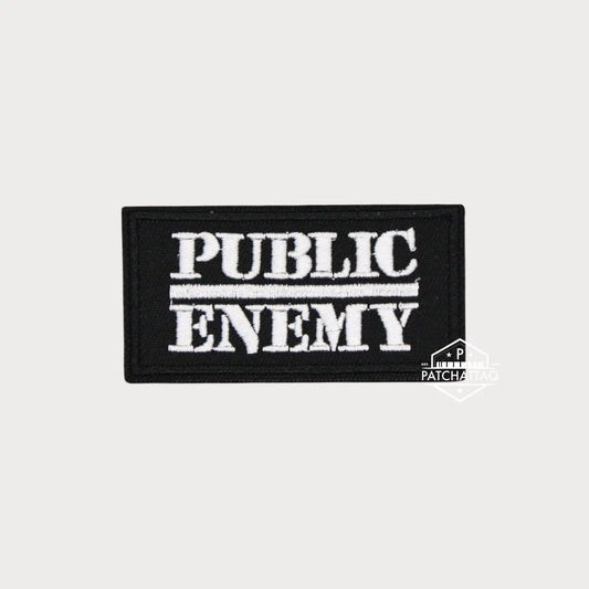 Patch Thermocollant Public Enemy Broderie Précise Haute Qualité Patchattaq