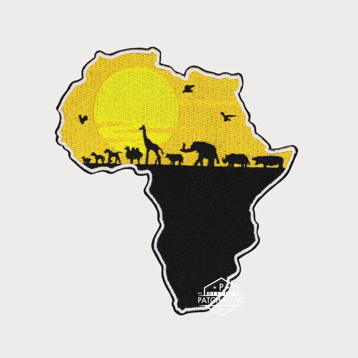 Patch Thermocollant Savane Africaine Tissage Précis Haute Qualité Patchattaq