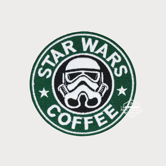 Patch Thermocollant Star Wars Coffee Broderie Précise Haute Qualité Patchattaq