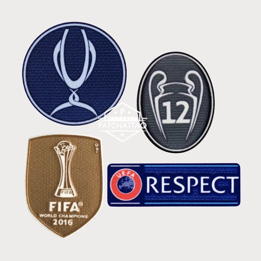 Patchs Thermocollants Real Madrid UEFA Super Cup 2017 Patchattaq