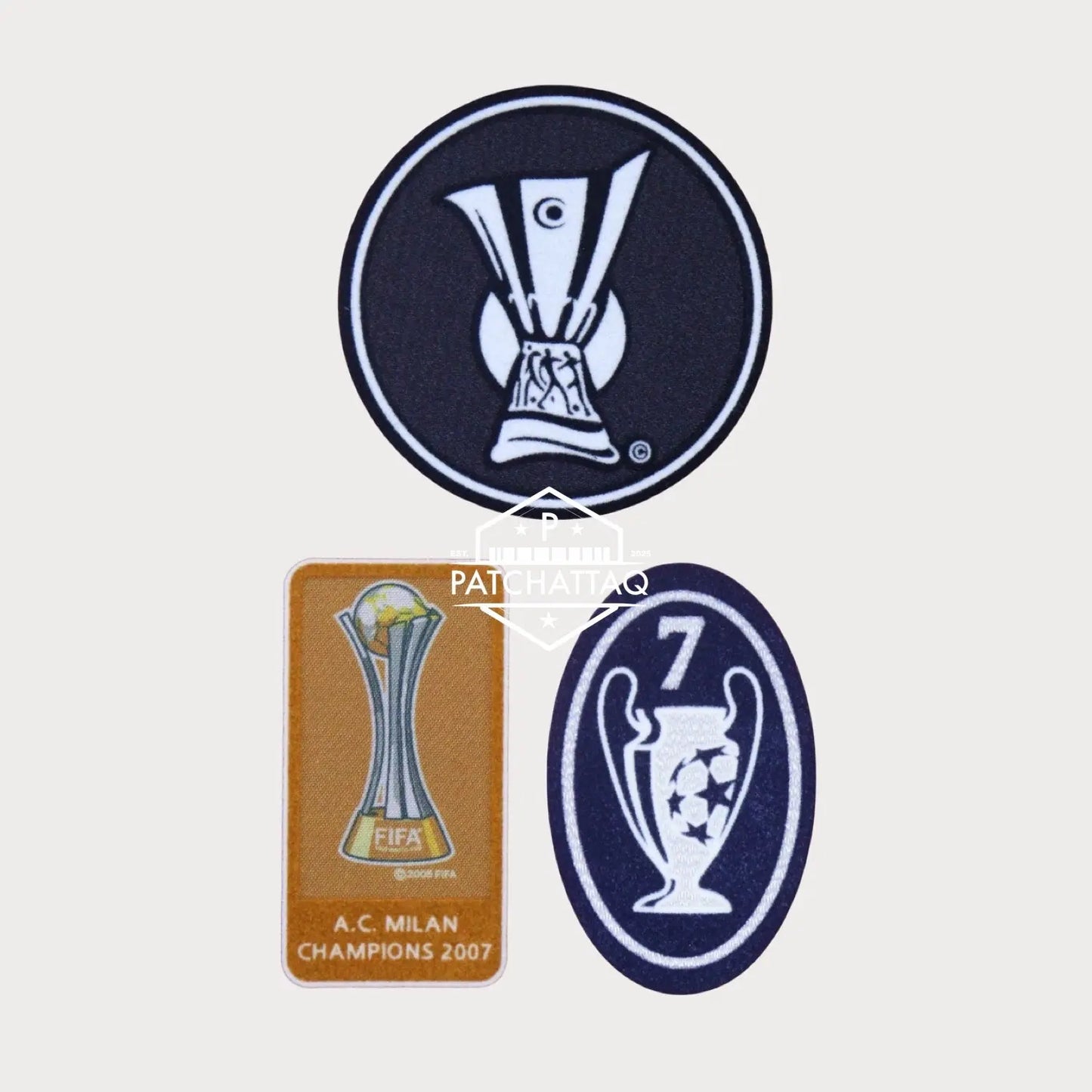 Patchs Thermocollant AC Milan UEFA Cup 2008-2009 Qualité Premium Patchattaq