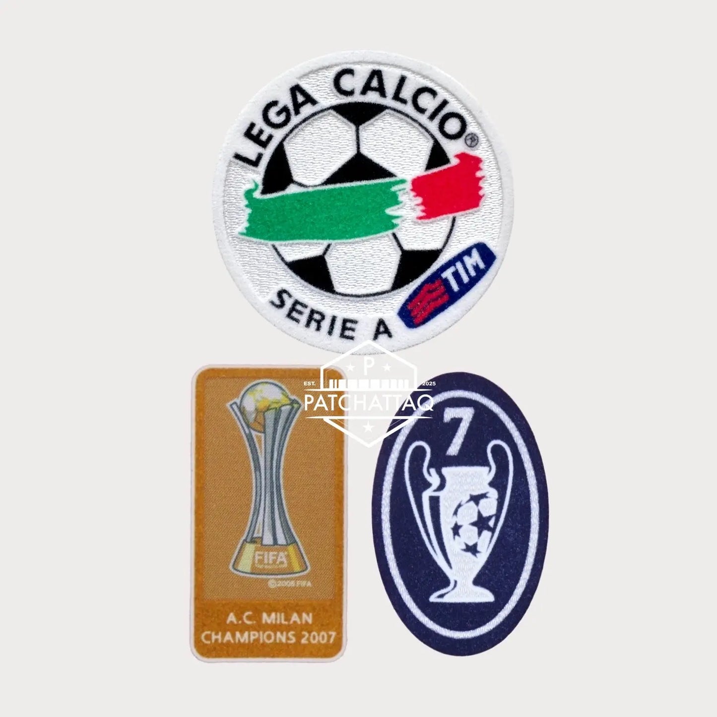Patchs Thermocollant AC Milan Serie A Lega Calcio 2007-2008 Patchattaq