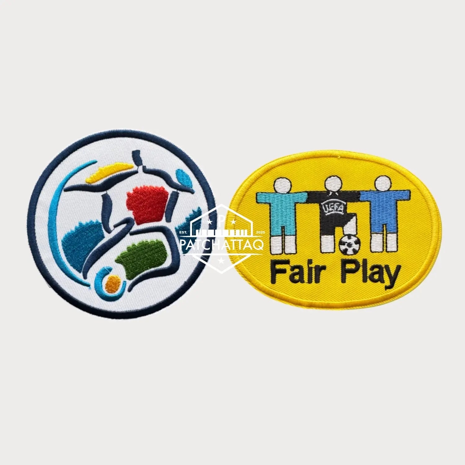 Patch Thermocollant UEFA Euro 1996 + Fair Play Brodé Haute Qualité Patchattaq