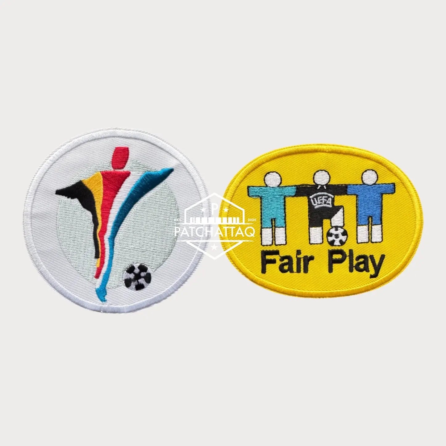 Patch Thermocollant UEFA Euro 2000 + Fair Play Brodé Haute Qualité Patchattaq