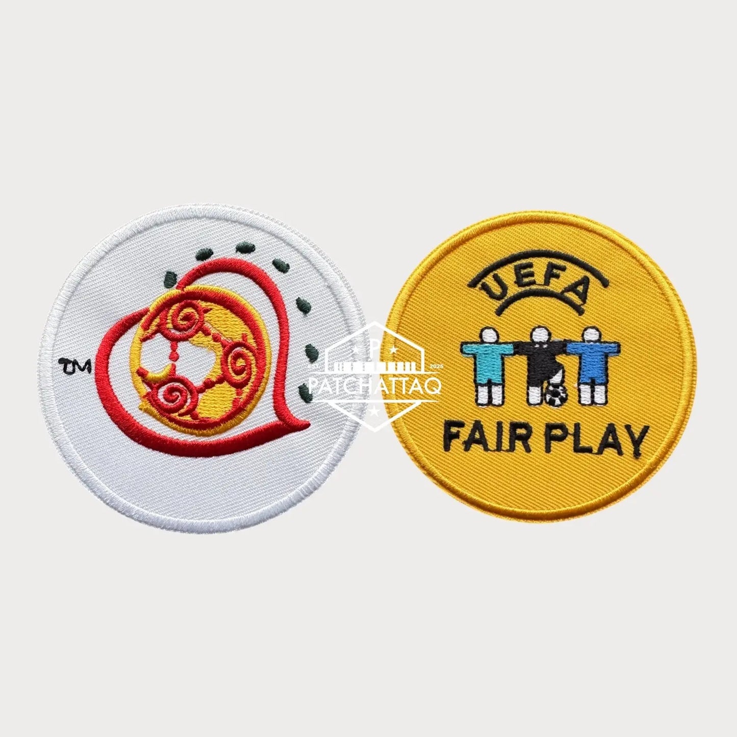 Patch Thermocollant UEFA Euro 2004 + Fair Play Brodé Haute Qualité Patchattaq
