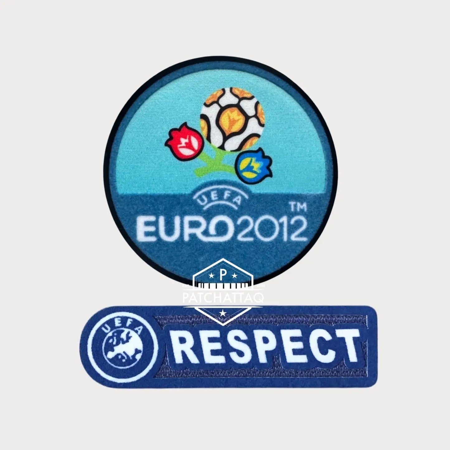 Patch Thermocollant UEFA Euro 2012 + Respect Flock Haute Qualité Patchattaq