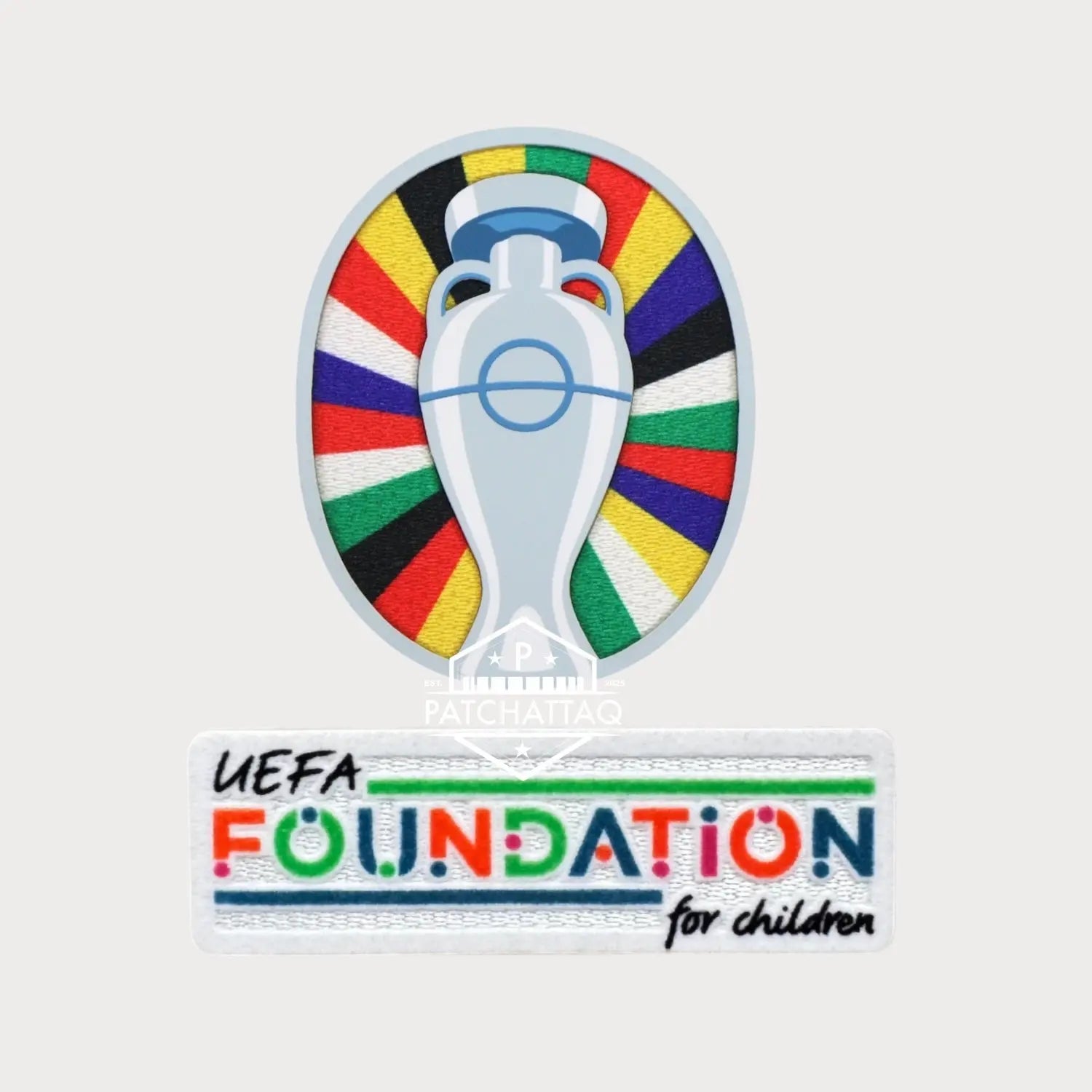 Patchs Thermocollant UEFA Euro 2024 + Foundation Qualité Premium Patchattaq
