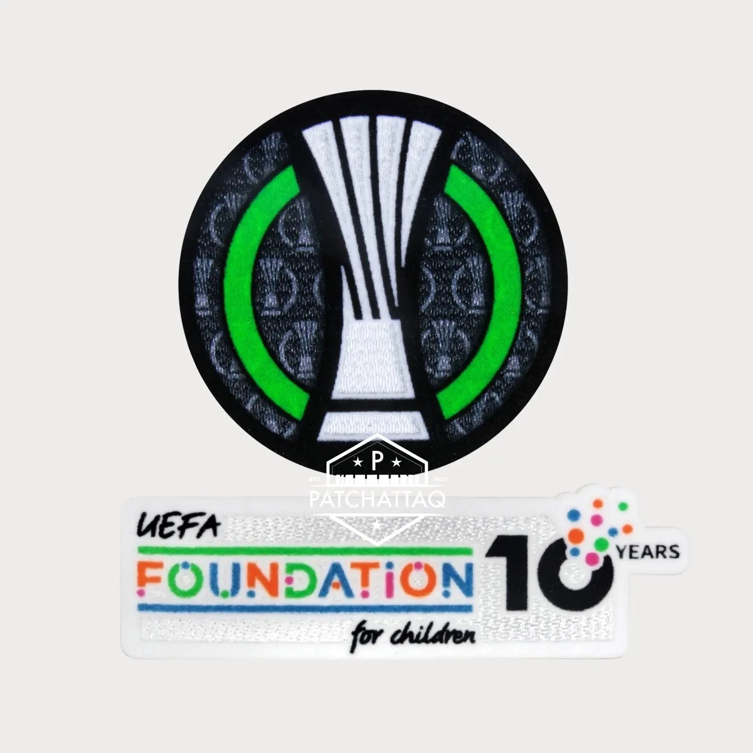 Patch Thermocollant UEFA Conference League 2025-2026 + Foundation 10 ans Patchattaq