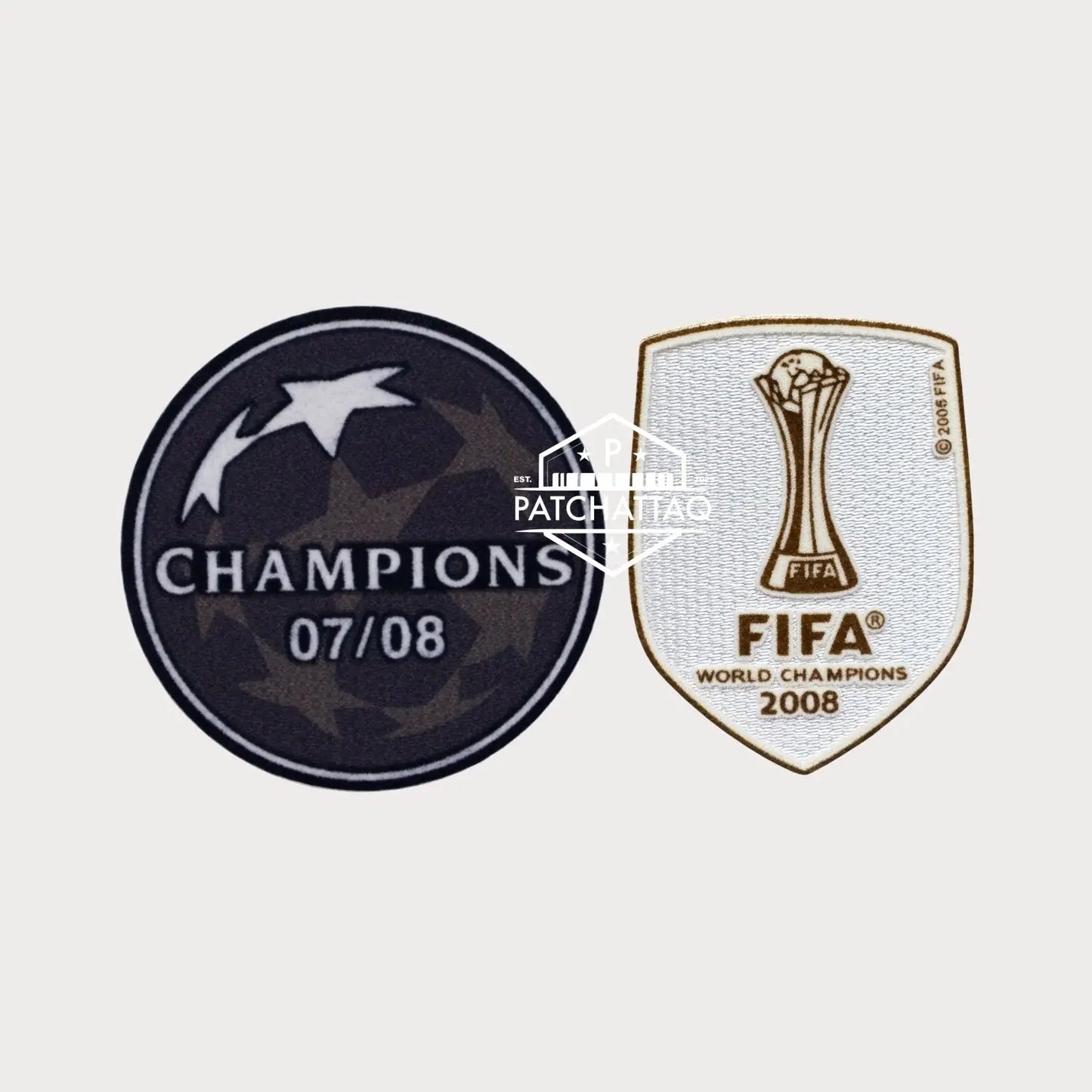 Patchs Thermocollants Manchester United UEFA Champions League 2008-2009 Patchattaq