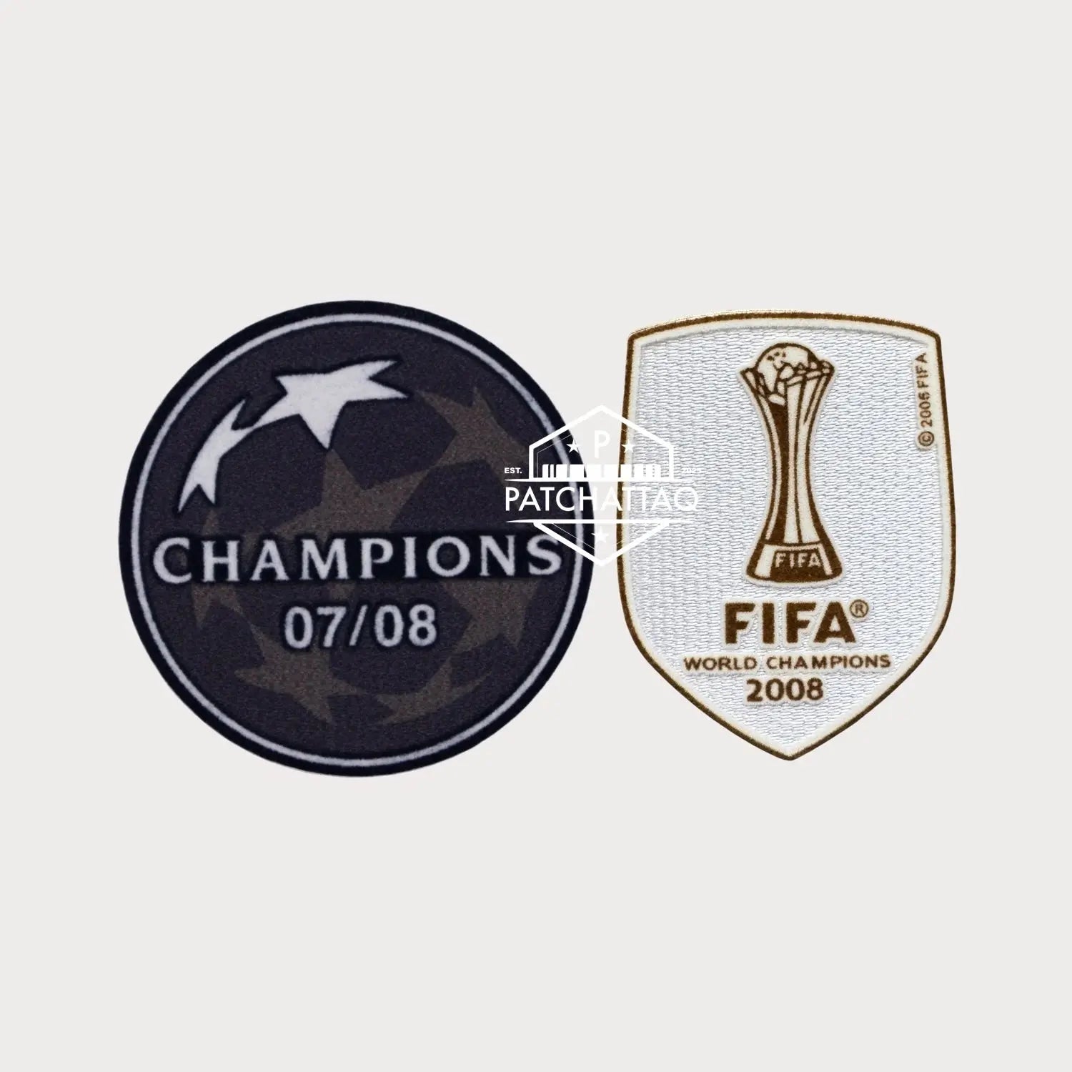 Patchs Thermocollants Manchester United UEFA Champions League 2008-2009 Patchattaq