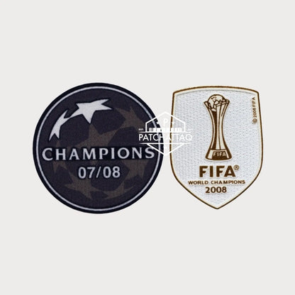 Patchs Thermocollants Manchester United UEFA Champions League 2008-2009 Patchattaq